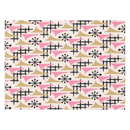 Mid Century Moderne Abstract Tafelkleed (Voorkant (Horizontaal))