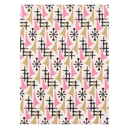 Mid Century Moderne Abstract Tafelkleed (Voorkant)