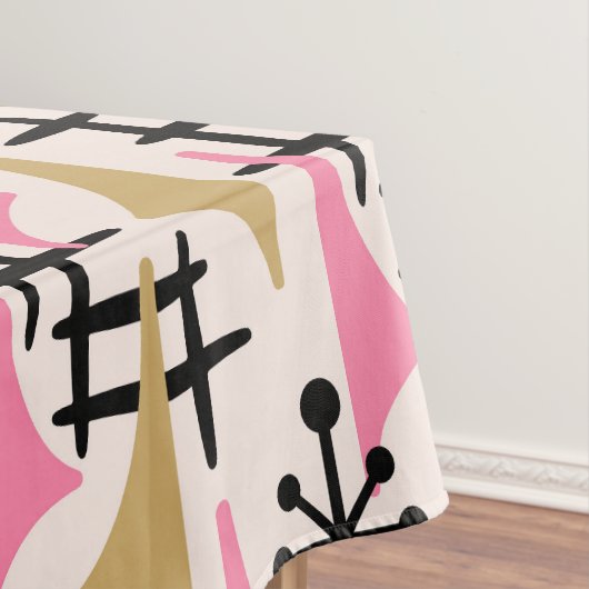 Mid Century Moderne Abstract Tafelkleed (Voorbeeld)