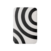 Mid Century Moderne Abstracte Arches zwart-wit Badmat (Voorkant Verticaal)