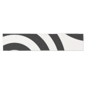 Mid Century Moderne Abstracte Arches zwart-wit Korte Tafelloper (Horizontaal)