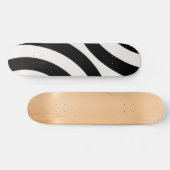 Mid Century Moderne Abstracte Arches zwart-wit Persoonlijk Skateboard (Horizontaal)