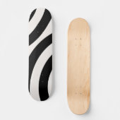 Mid Century Moderne Abstracte Arches zwart-wit Persoonlijk Skateboard (Voorkant)