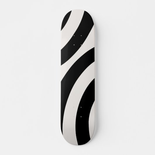 Mid Century Moderne Abstracte Arches zwart-wit Persoonlijk Skateboard (Voorkant)