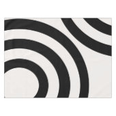 Mid Century Moderne Abstracte Arches zwart-wit Tafelkleed (Voorkant (Horizontaal))