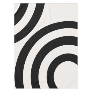 Mid Century Moderne Abstracte Arches zwart-wit Tafelkleed
