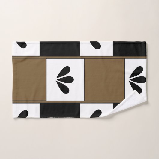 Mid Century Moderne Abstracte geometrie Bad Handdoek (Handdoek)