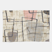 Mid Century Moderne Abstracte keukenhanddoeken (Horizontaal)