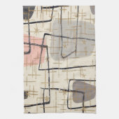 Mid Century Moderne Abstracte keukenhanddoeken (Verticaal)