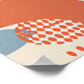 Mid Century Moderne Abstracte Kunst Poster (Hoek)