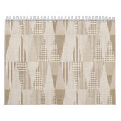 Mid Century Moderne Abstracte neutrale afdrukken Kalender (Hoes)