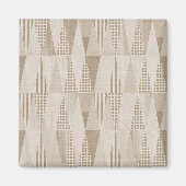 Mid Century Moderne Abstracte Neutrale Druk Magneet (Voorkant)