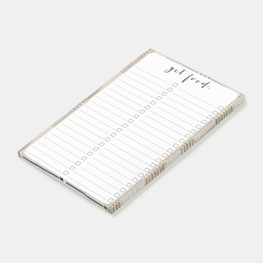 Mid Century Moderne Abstracte Neutrale Druk Post-it® Notes (Schuin)