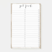 Mid Century Moderne Abstracte Neutrale Druk Post-it® Notes (Voorkant)