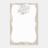 Mid Century Moderne Abstracte Neutrale Druk Post-it® Notes (Voorkant)