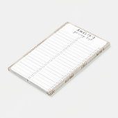 Mid Century Moderne Abstracte Neutrale Druk Post-it® Notes (Schuin)