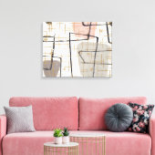 Mid Century moderne Abstracte stretched canvas pri Afdruk (Insitu (Woonkamer))