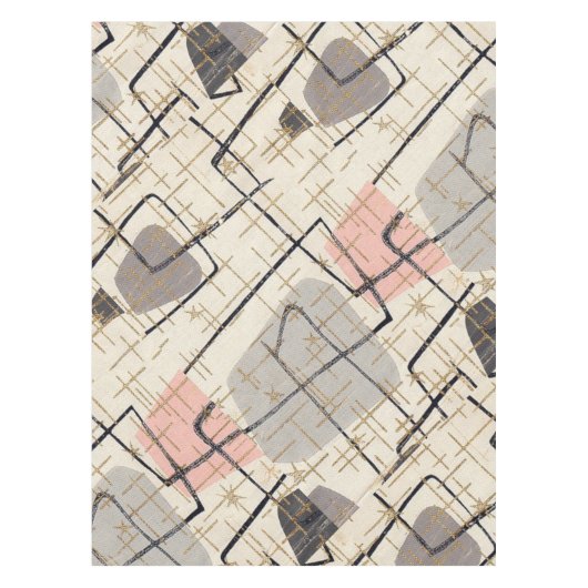 Mid Century Moderne Abstracte tablet Tafelkleed (Voorkant)