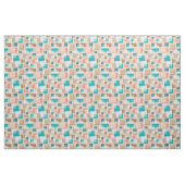 Mid Century Moderne Abstracte vierkantjes Stof (Fat Quarter)