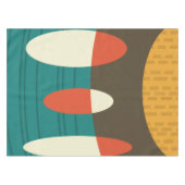 Mid Century Moderne Abstracte vinylkleurig Tafelkleed (Voorkant (Horizontaal))