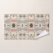 Mid Century Moderne Abstracte washanddoekset Bad Handdoek (Handdoek)