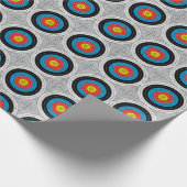 Mid Century Moderne Archery richt patroon Cadeaupapier (Hoek)