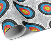 Mid Century Moderne Archery richt patroon Cadeaupapier (Rol Hoek)