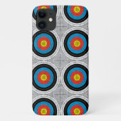 Mid Century Moderne Archery richt patroon Case-Mate iPhone Case (Achterkant)
