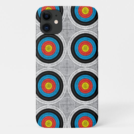 Mid Century Moderne Archery richt patroon Case-Mate iPhone Case (Achterkant)