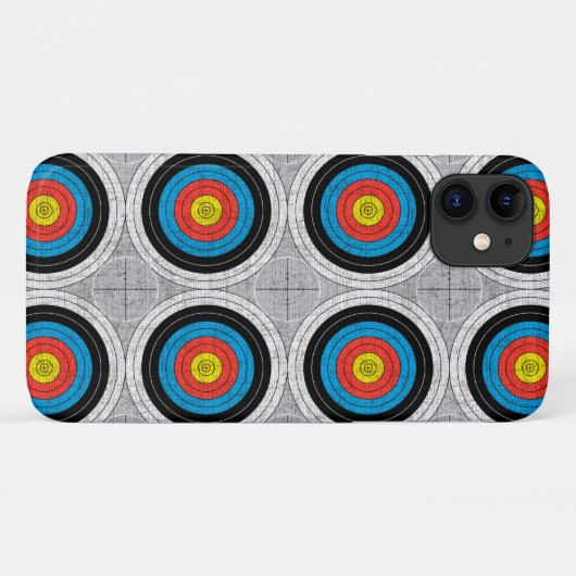 Mid Century Moderne Archery richt patroon Case-Mate iPhone Case (Achterkant (horizontaal))