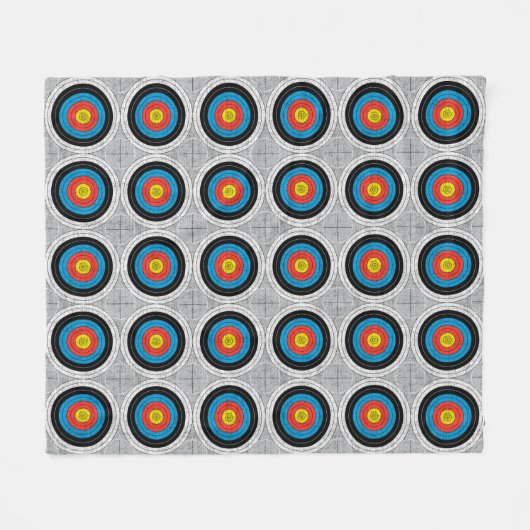 Mid Century Moderne Archery richt patroon Fleece Deken (Voorkant (Horizontaal))