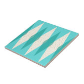 Mid Century Moderne Argyle Ceramic Tile Tegeltje (Zijkant)
