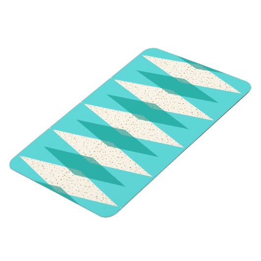 Mid Century Moderne Argyle Flexible Magnet Magneet (Linkerzijde)
