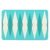 Mid Century Moderne Argyle Flexible Magnet Magneet (Horizontaal)
