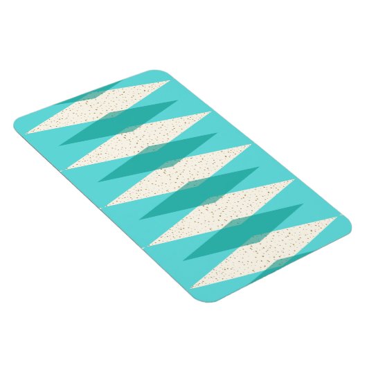 Mid Century Moderne Argyle Flexible Magnet Magneet (Rechterzijde)