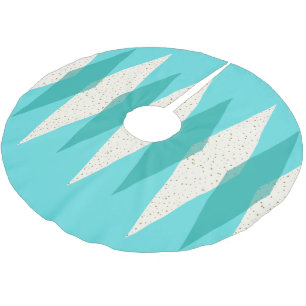 Mid Century Moderne Argyle-kerstboomrok Kerstboom Rok