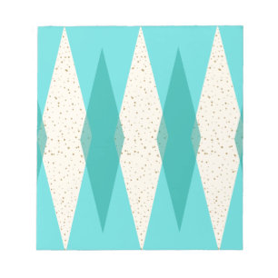 Mid Century Moderne Argyle-laptop Notitieblok