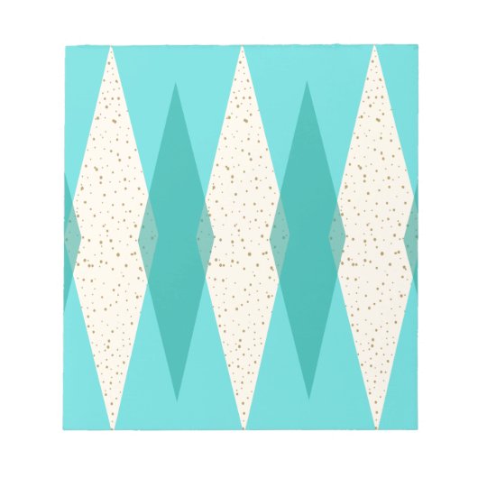 Mid Century Moderne Argyle-laptop Notitieblok (Voorkant)
