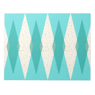 Mid Century Moderne Argyle-laptop Notitieblok
