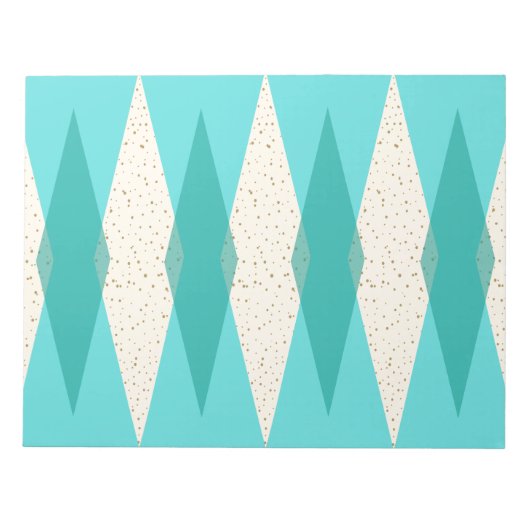 Mid Century Moderne Argyle-laptop Notitieblok (Voorkant)