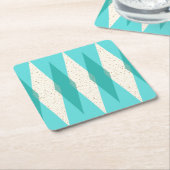 Mid Century Moderne Argyle-Onderzetters voor harde Kartonnen Onderzetters (Schuin)