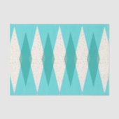 Mid Century Moderne Argyle-Weefselpapier Tissuepapier (Voorkant)