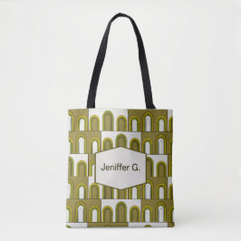Mid Century moderne, art deco stijl Tote Bag