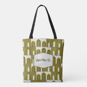 Mid Century moderne, art deco stijl Tote Bag (Achterkant)