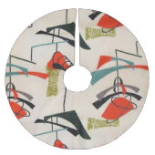 Mid Century Moderne atoomkerstboomrok Kerstboom Rok (Voorkant)