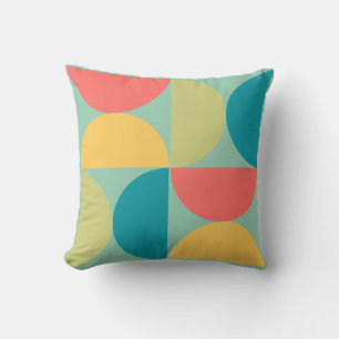 Mid Century Moderne Bitterzoete mosterd en olijf Kussen