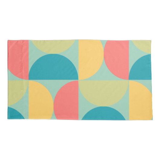 Mid Century Moderne Bitterzoete mosterd en olijf Kussensloop (Achterkant)