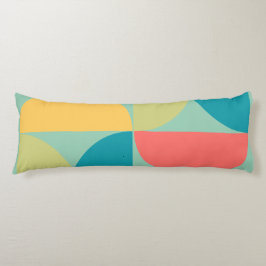 Mid Century Moderne Bitterzoete mosterd en olijf Lichaamskussen