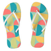 Mid Century Moderne Bitterzoete mosterd en olijf Teenslippers (Voetbed)