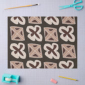 Mid Century Moderne Bloemen Geometrische Tissuepapier (Craft)